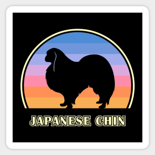 Japanese Chin Vintage Sunset Dog Sticker